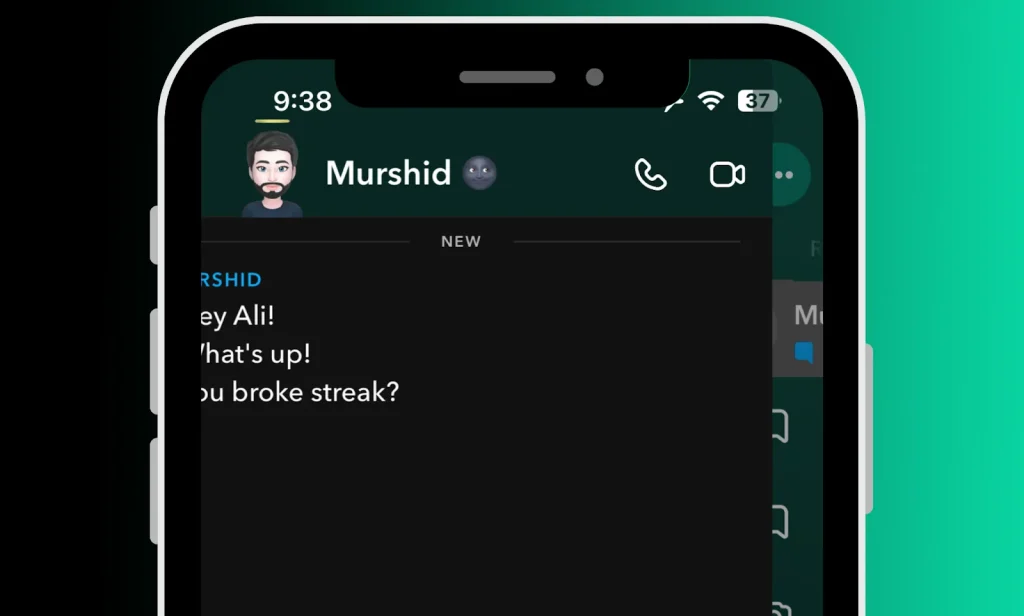 see messages while swipe