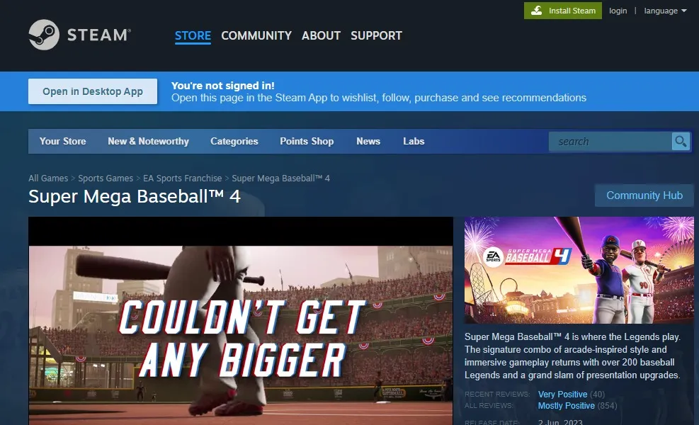 Super Mega Baseball 4