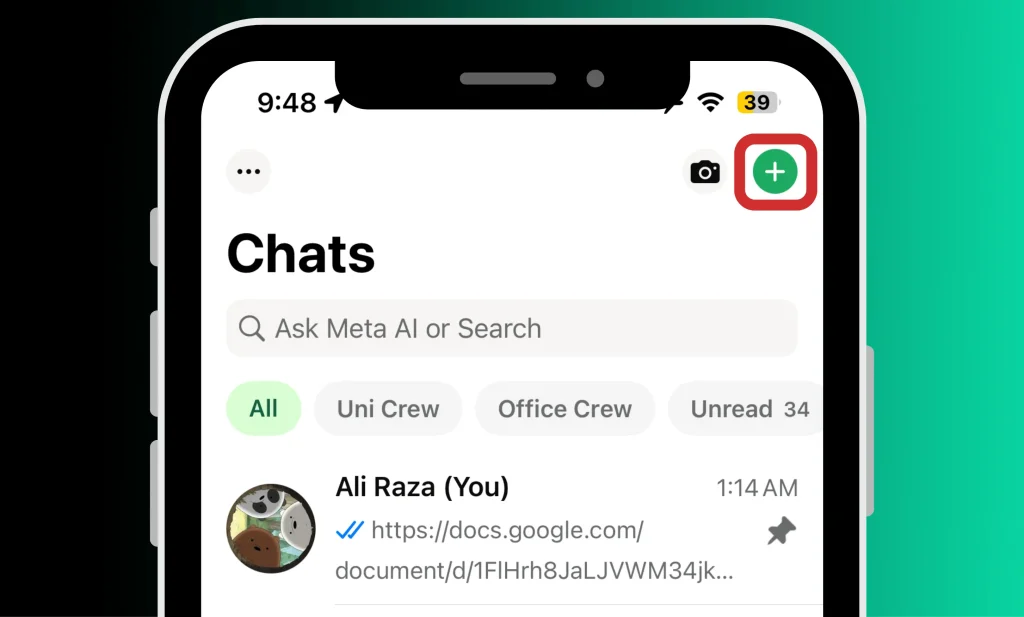Click Plus - How to Add Someone on WhatsApp