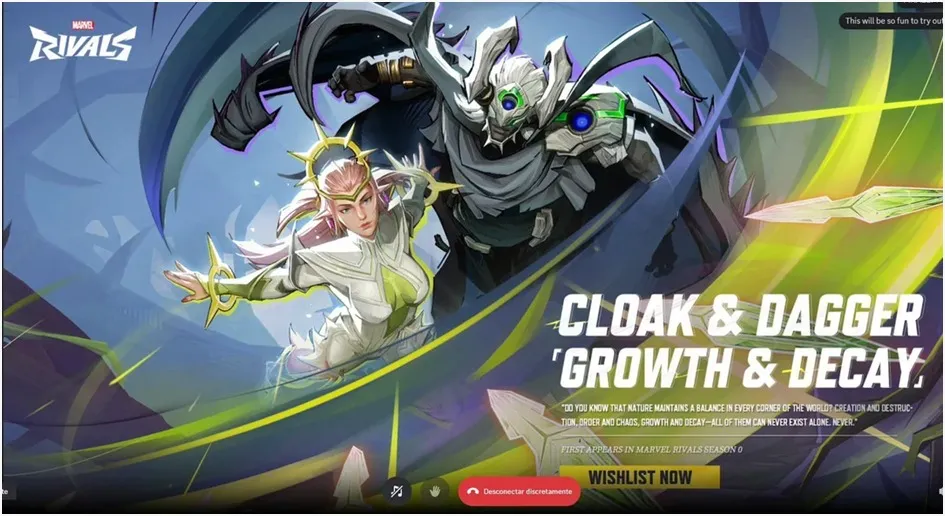 Cloak & Dagger – Growth & Decay - Marvel Rivals Skins