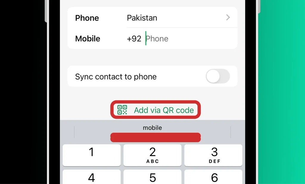 Now, tap on Add via QR code - How to Add Someone on WhatsApp