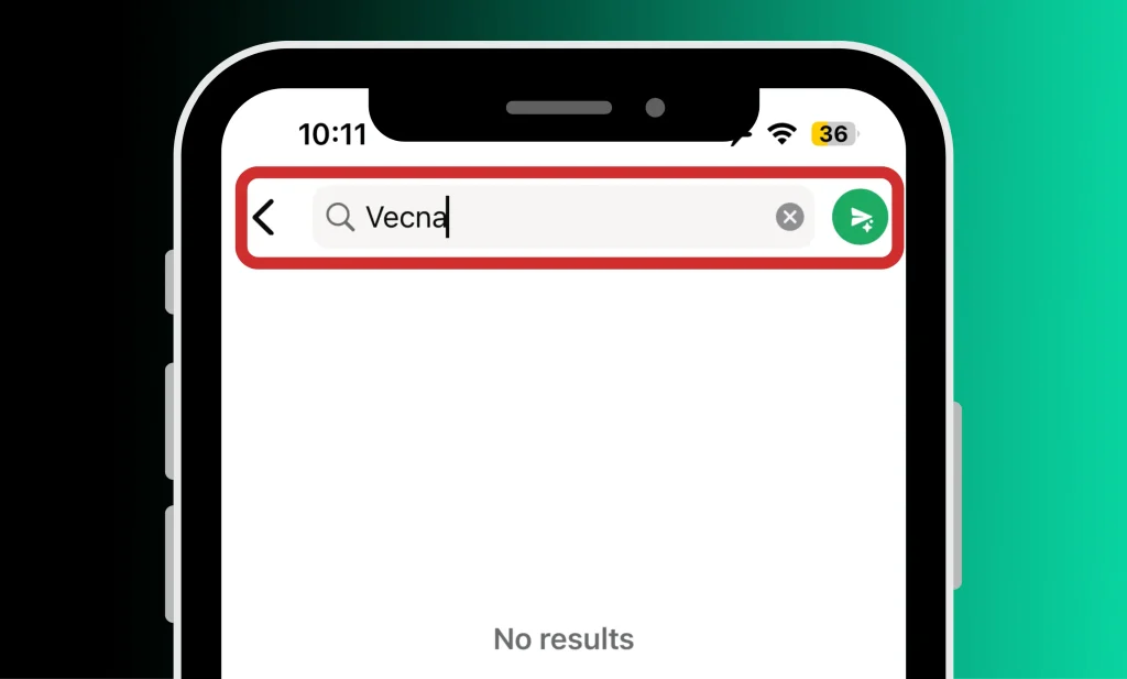 search for the saved name - How to Add Someone on WhatsApp