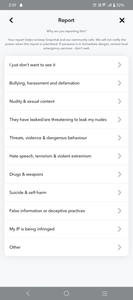 Choose the Right Reason for Reporting