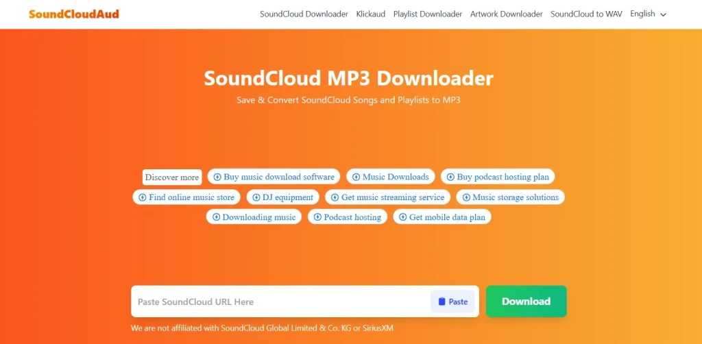 SoundCloudAud SoundCloud to MP3 Converter 