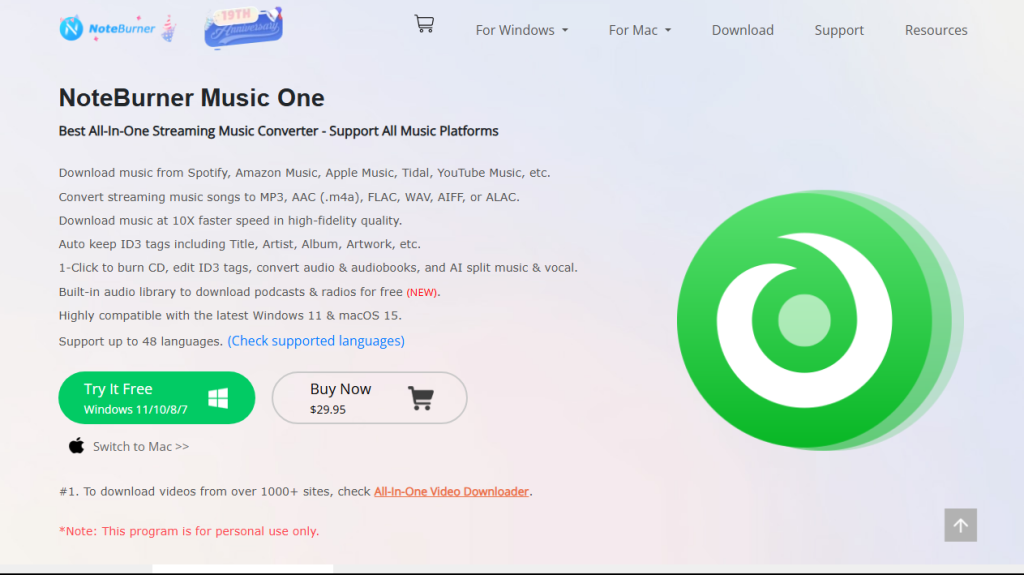 NoteBurner Music One 