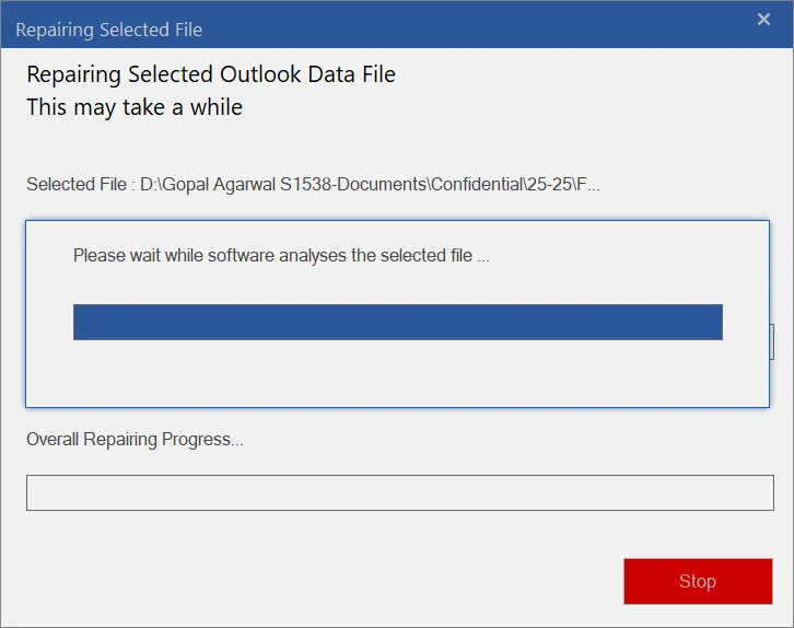 Repairing process is going on